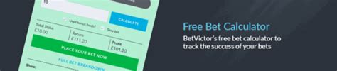 betvictor calculator